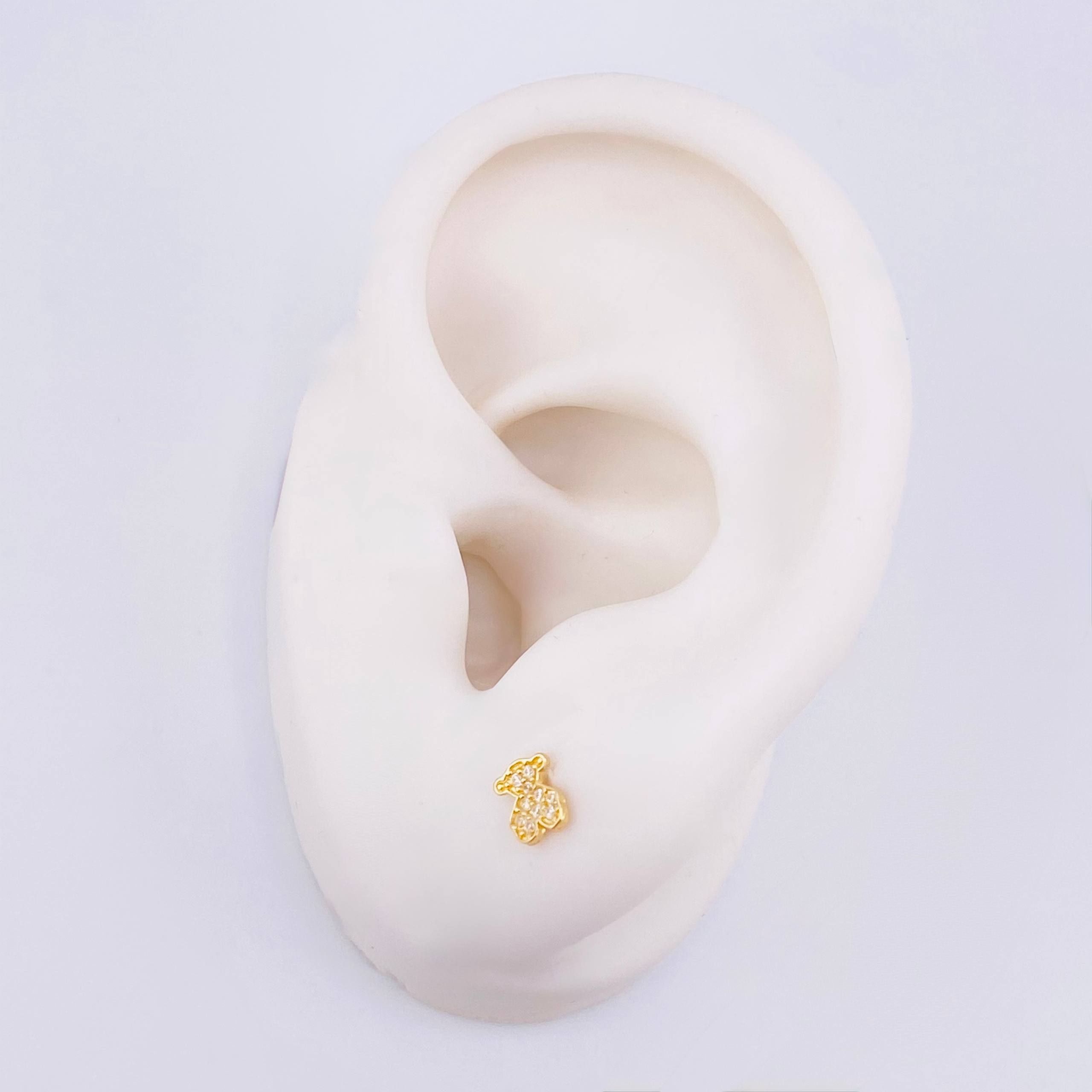 Topos Oso Ts 0.65gr / 5.4mm Oro Amarillo 18K *