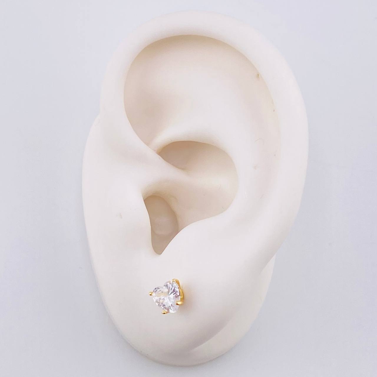 Topos Corazón 1.05gr / 5.1mm Oro Amarillo 18K