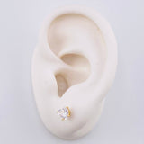 Topos Corazón 1.1gr / 5.1mm Oro Amarillo 18K