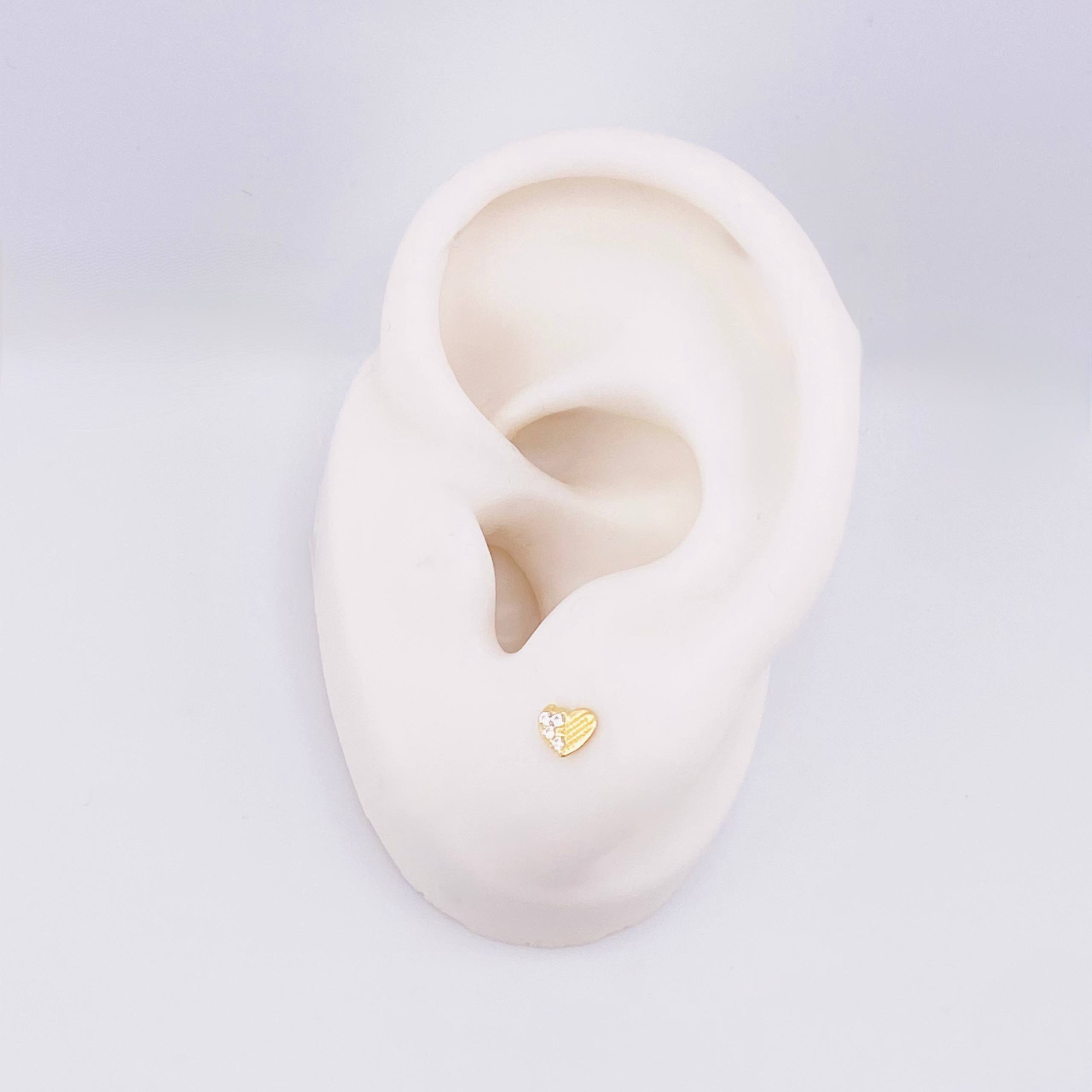 Topos Corazón Medio Destello 0.6gr / 3.9mm Oro Amarillo 18K ©