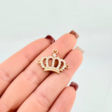 Herraje Corona Realeza Imperial 2gr / 2.5cm / Oro Amarillo 18K
