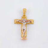 Dije Cruz Cristo 4.9gr / 3.5cm / Tres Oros 18K ©