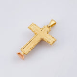 Dije Cruz Cristo 4.9gr / 3.5cm / Tres Oros 18K ©
