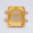 Herraje Marco de Jesus Octagonal 9.4gr / 3.4cm / Tres Oros 18K