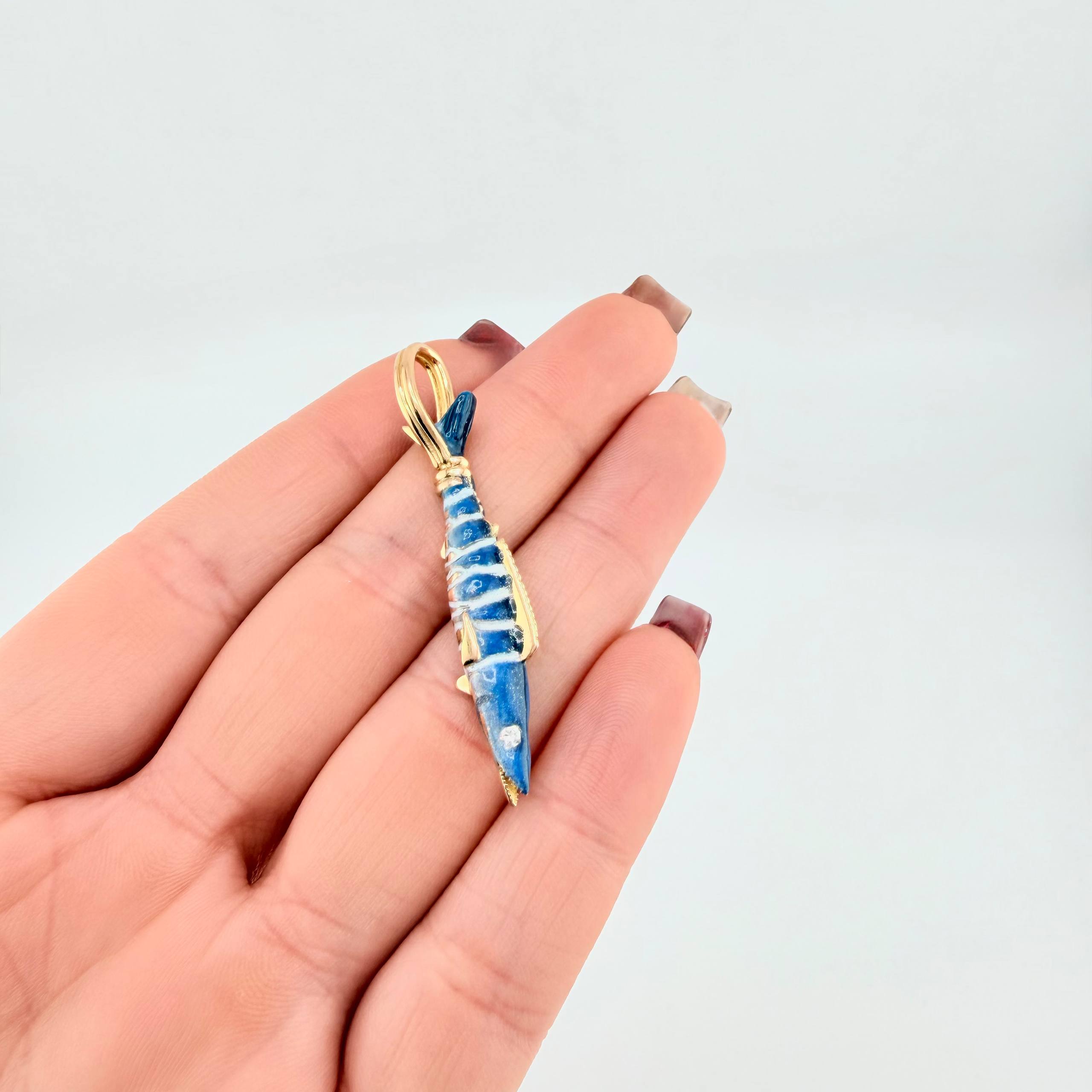 Dije Pez Barra Cuda 11.7gr / 4.8cm / Oro Amarillo 18K