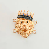 Herraje Leon Corona 8.3gr / 2.5cm / Oro Rosa 18K