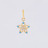 Dije Flor Geranio 0.5gr / 1.5cm / Oro Amarillo 18K *