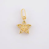 Dije Flor Geranio 0.5gr / 1.5cm / Oro Amarillo 18K *