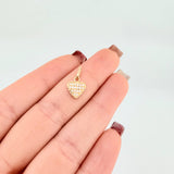 Dije Corazon Tupido 0.95gr / 1.5cm / Oro Amarillo 18K *
