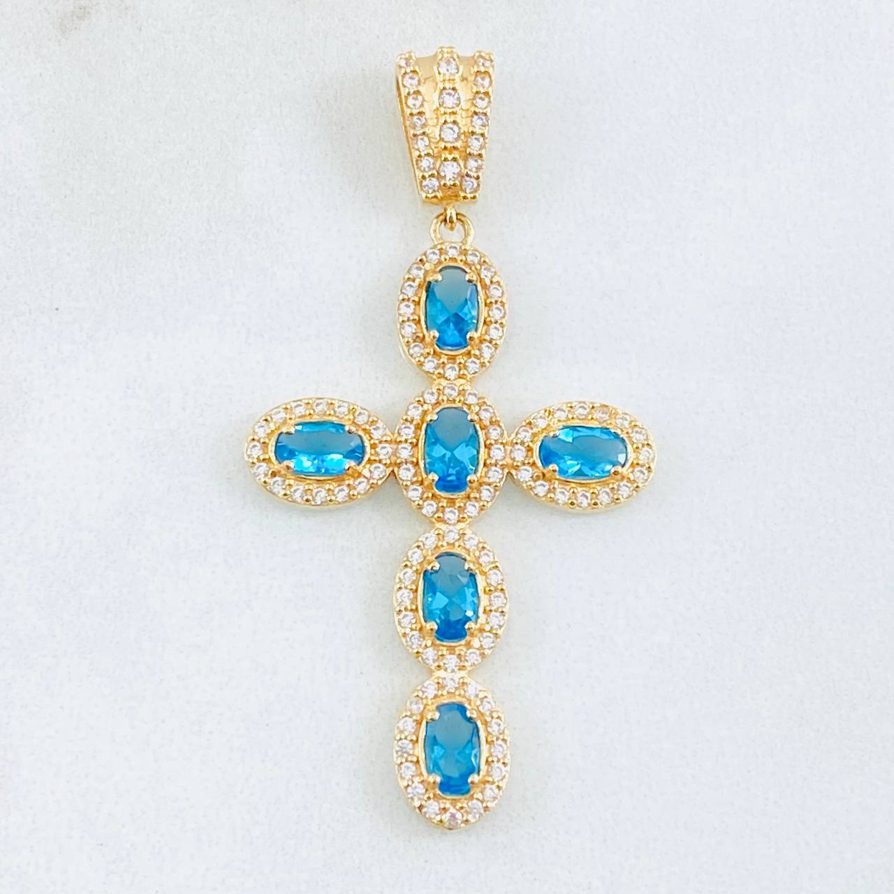Dije Cruz Tupida 4.65gr / 4.8cm / Oro Amarillo 18K *