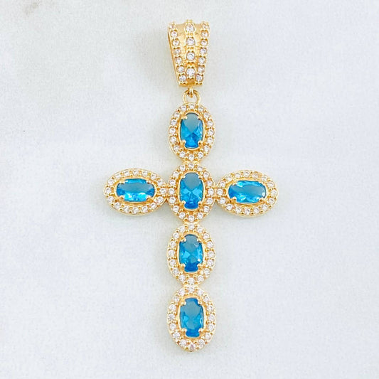 Dije Cruz Tupida 4.65gr / 4.8cm / Oro Amarillo 18K *
