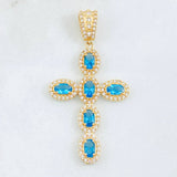 Dije Cruz Tupida 4.65gr / 4.8cm / Oro Amarillo 18K *