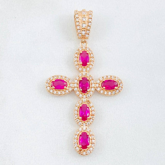 Dije Cruz Tupida 4.7gr / 4.8cm / Oro Amarillo 18K *