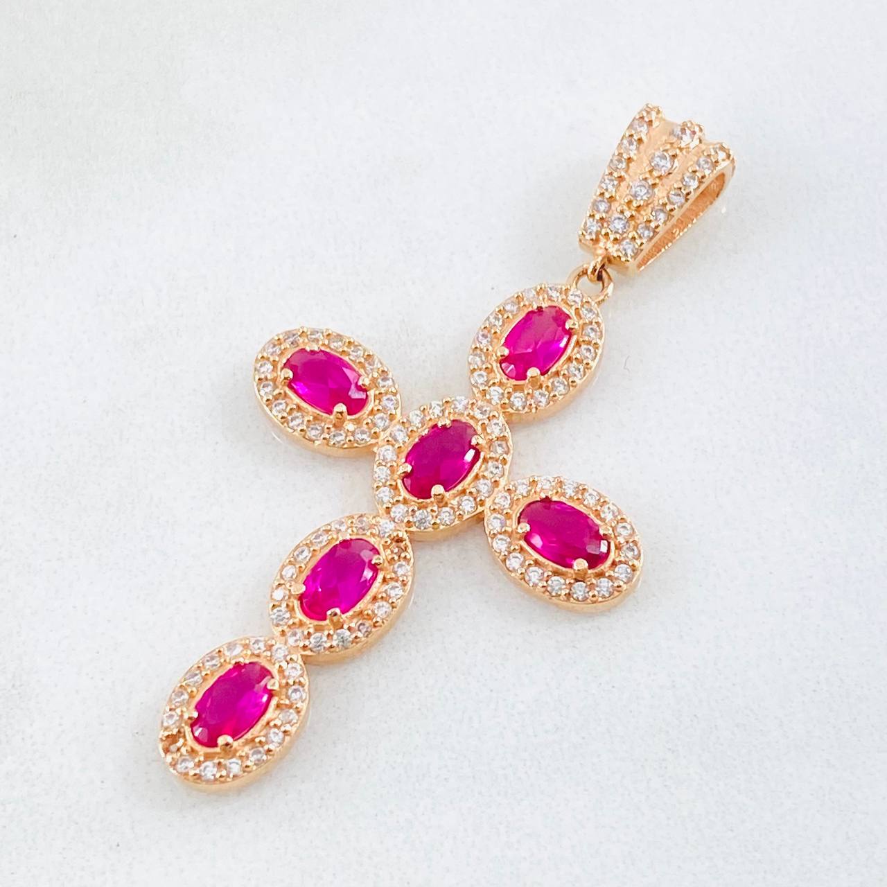 Dije Cruz Tupida 4.7gr / 4.8cm / Oro Amarillo 18K *