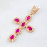 Dije Cruz Tupida 4.7gr / 4.8cm / Oro Amarillo 18K *