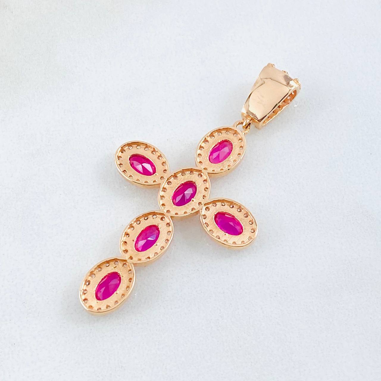 Dije Cruz Tupida 4.7gr / 4.8cm / Oro Amarillo 18K *
