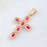 Dije Cruz Tupida 4.7gr / 4.8cm / Oro Amarillo 18K *