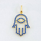 Dije Mano Hamsa 1.1gr / 2.3cm / Oro Amarillo 18K *