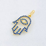 Dije Mano Hamsa 1.1gr / 2.3cm / Oro Amarillo 18K *