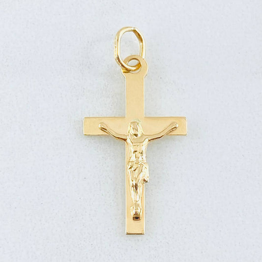 Dije Cruz Cristo 1gr / 2.4cm / Oro Amarillo 18K *
