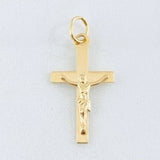 Dije Cruz Cristo 1gr / 2.4cm / Oro Amarillo 18K *