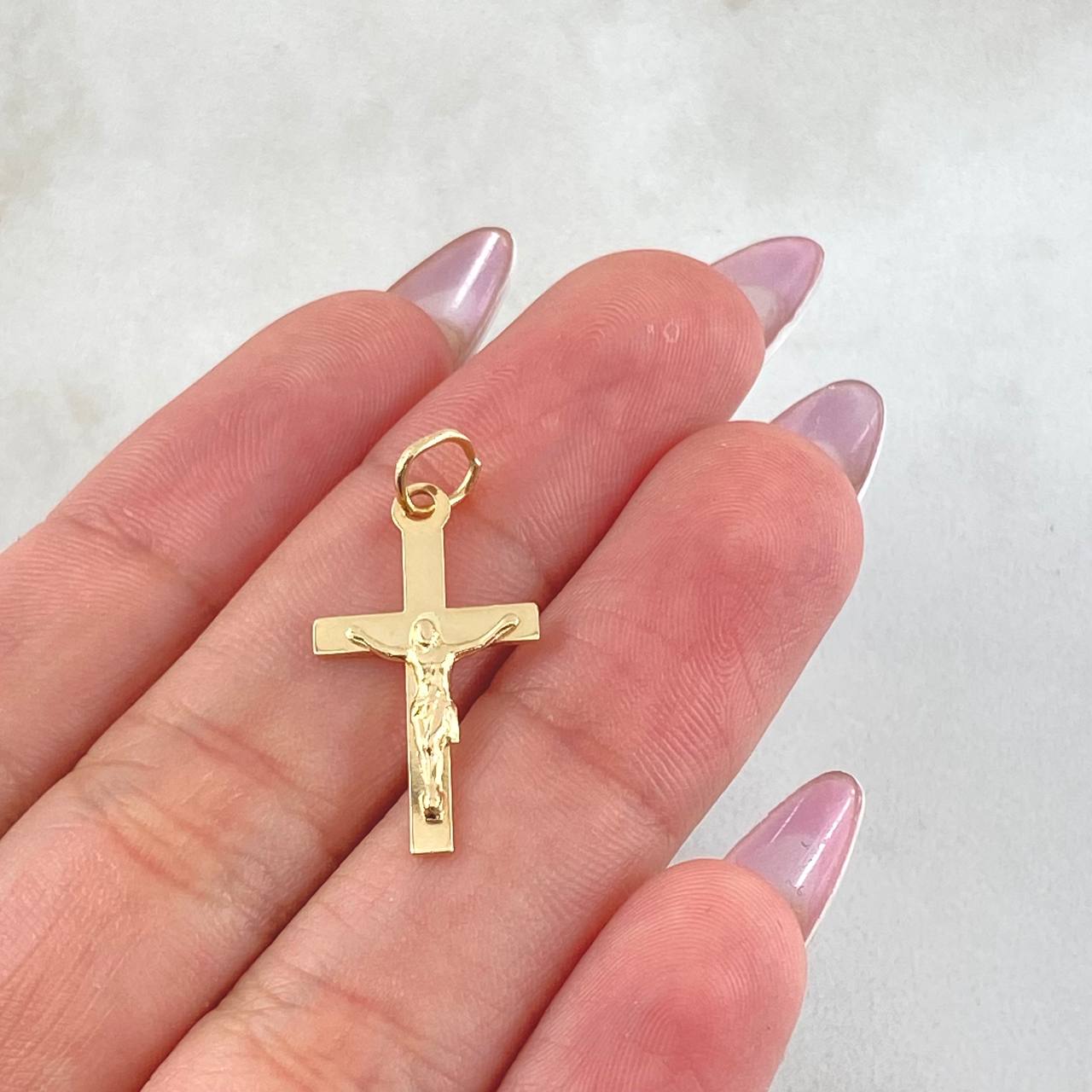 Dije Cruz Cristo 1gr / 2.4cm / Oro Amarillo 18K *