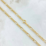 Cadena Figaro 3.75gr / 50cm / Oro Amarillo +1 18K
