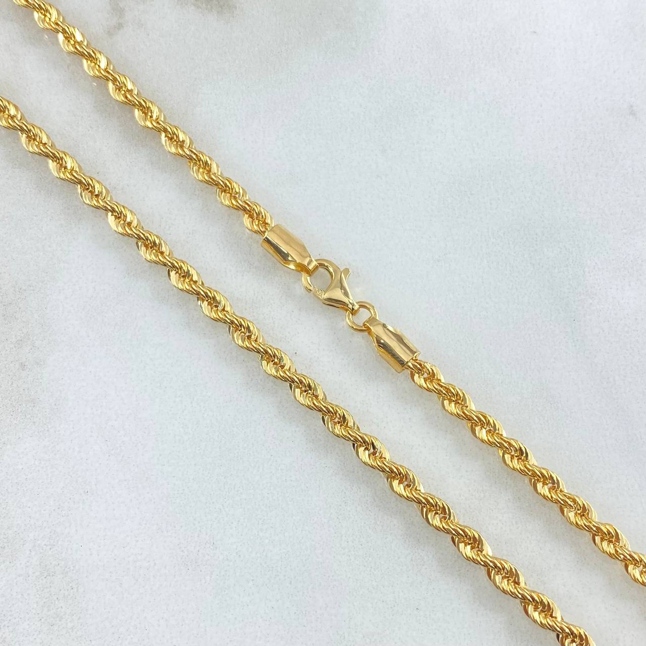 Cadena Lazo 6gr / 60cm / 3mm Oro Amarillo +3 18K