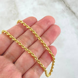 Cadena Lazo 7.2gr / 60cm / 3.1mm Oro Amarillo +3 18K