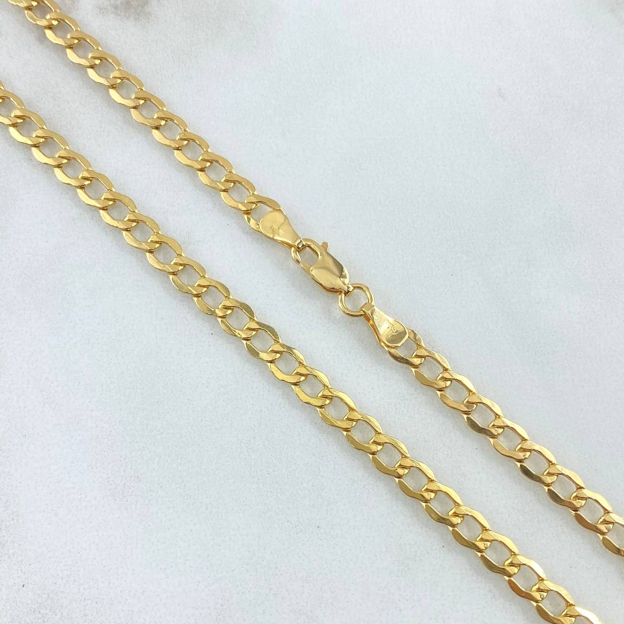 Cadena Cubana 10gr / 60cm / 4.6mm Oro Amarillo +0 18K