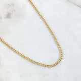 Cadena Cubana 3.55gr / 60cm / 2.5mm Oro Amarillo +1 18K ©