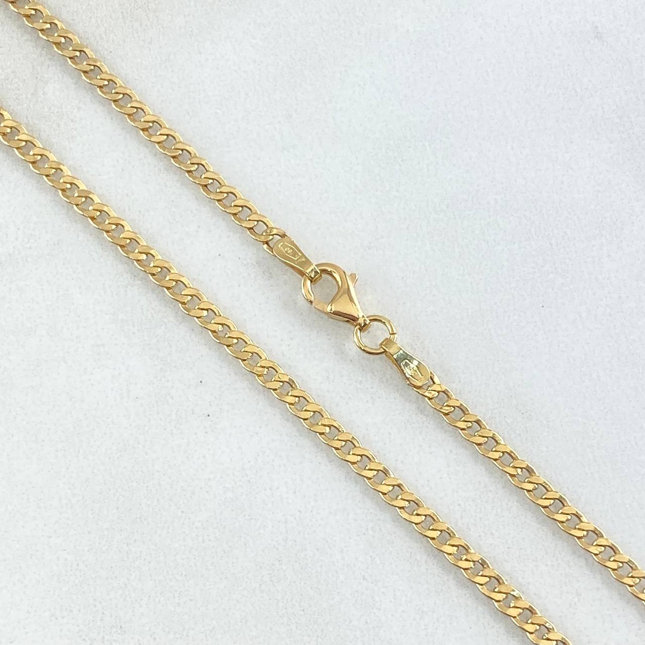 Cadena Cubana 4gr / 60cm / 2.5mm Oro Amarillo +0 18K