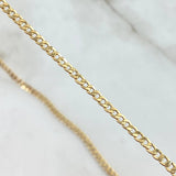 Cadena Cubana 6.4gr / 60cm / 3.4mm Oro Amarillo +0 18K