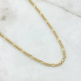Cadena Figaro 4.15gr / 63cm / 3.3mm Oro Amarillo +0 18K *