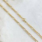 Cadena Figaro 4.15gr / 63cm / 3.3mm Oro Amarillo +0 18K *