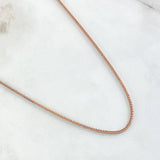 Cadena Franco 4.45gr / 50cm / 1.2mm Oro Rosa +3 18K ©