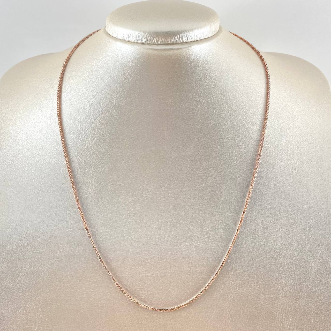 Cadena Franco 4.45gr / 50cm / 1.2mm Oro Rosa +3 18K ©