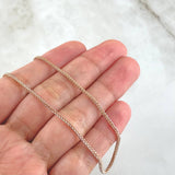Cadena Franco 4.45gr / 50cm / 1.2mm Oro Rosa +3 18K ©
