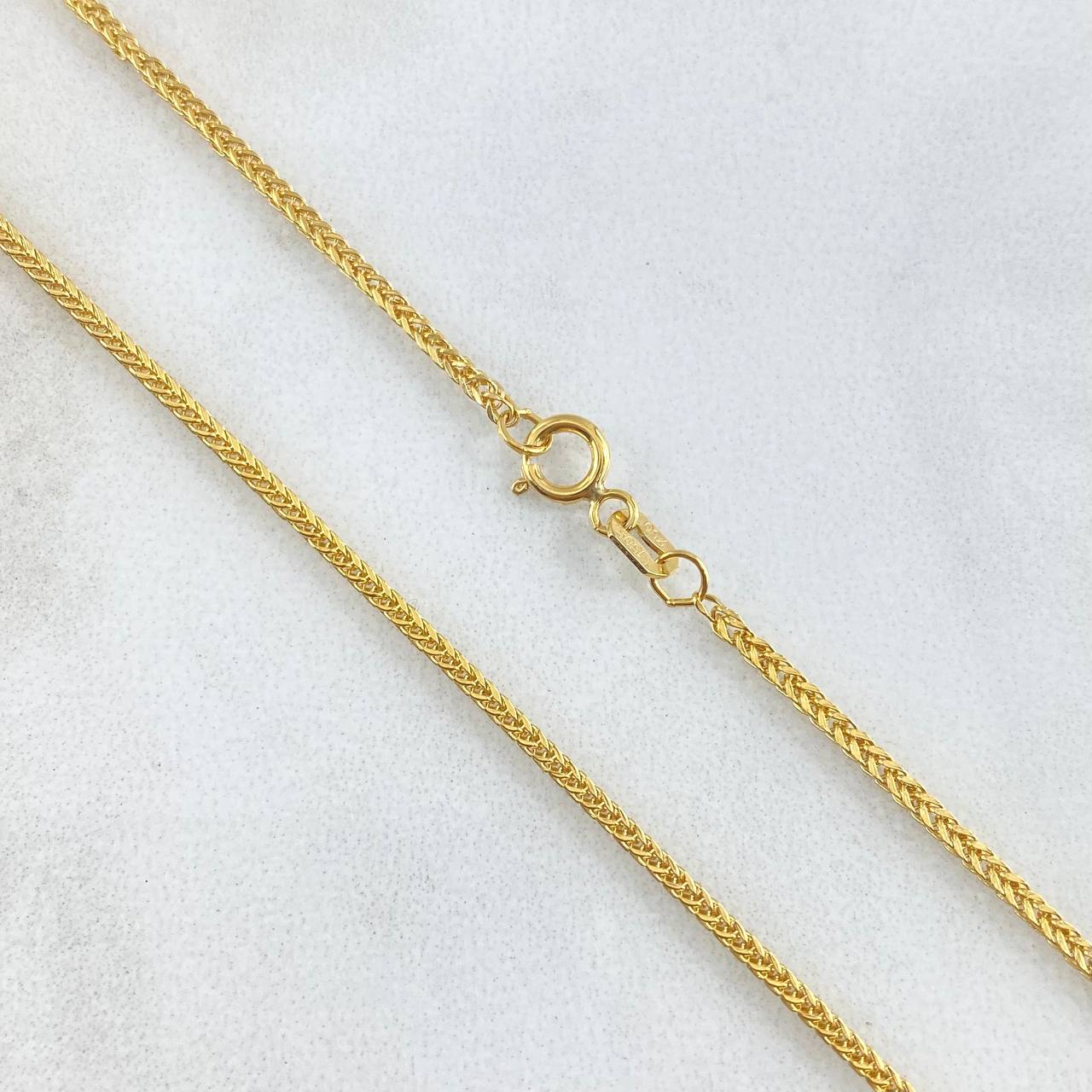 Cadena Franco 2.15gr / 45cm / +3 Oro 18K ©