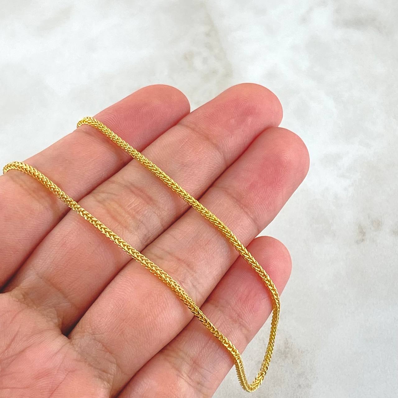 Cadena Franco 3.85gr / 60cm / +3 Oro 18K
