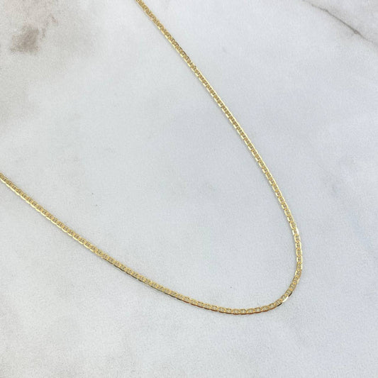Cadena Plana 2.2gr / 50cm / +3 Oro 18K ©