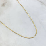 Cadena Plana 2.2gr / 50cm / +3 Oro 18K ©