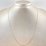 Cadena Escalera Plana Diamantada 1.6gr / 50cm / 1.3mm Tres Oros +3 18K *