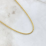 Cadena Lazo 2.55gr / 40cm / 2.1mm Oro Amarillo +3 18K *
