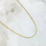 Cadena Mini Espejo 1.1gr / 40cm / 1mm Oro Amarillo +3 18K *