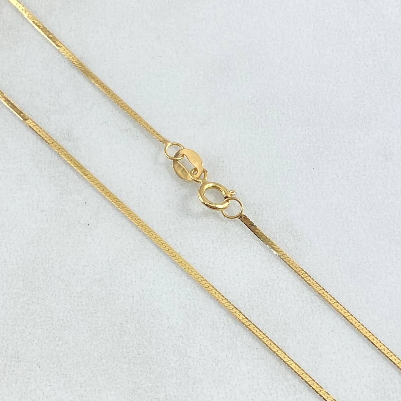Cadena Mini Espejo 1.1gr / 40cm / 1mm Oro Amarillo +3 18K