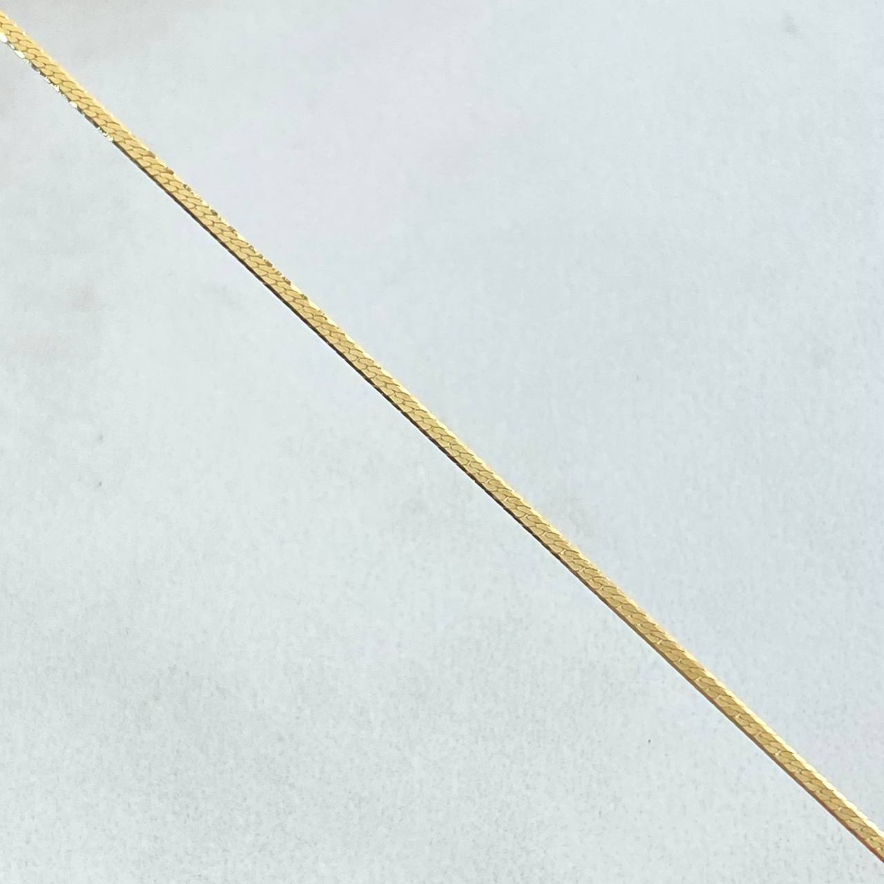 Cadena Mini Espejo 1.1gr / 40cm / 1mm Oro Amarillo +3 18K *