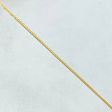 Cadena Mini Espejo 1.1gr / 40cm / 1mm Oro Amarillo +3 18K