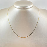 Cadena Mini Espejo 1.1gr / 40cm / 1mm Oro Amarillo +3 18K *