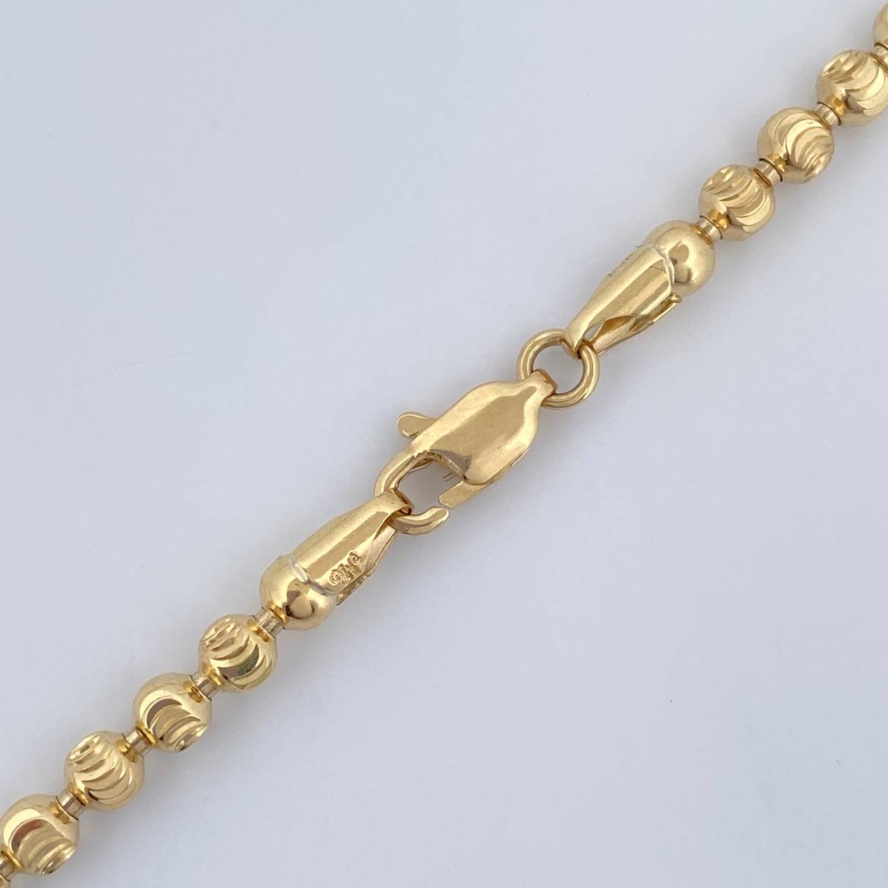 Cadena Militar 29gr / 65.8cm / Nac.Esp. Oro 18K $
